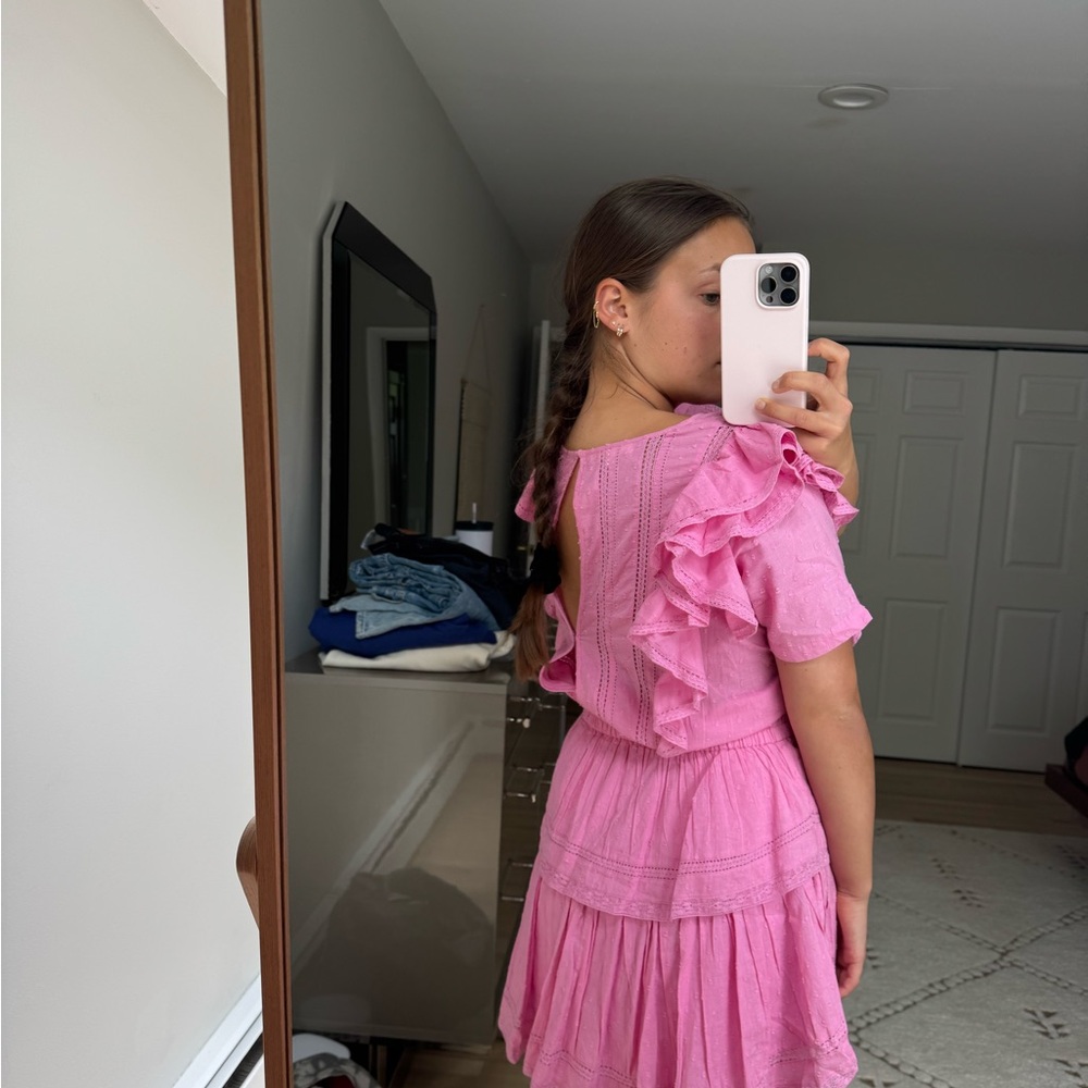 Pink Ruffled Dress - Picture 2 of 5
